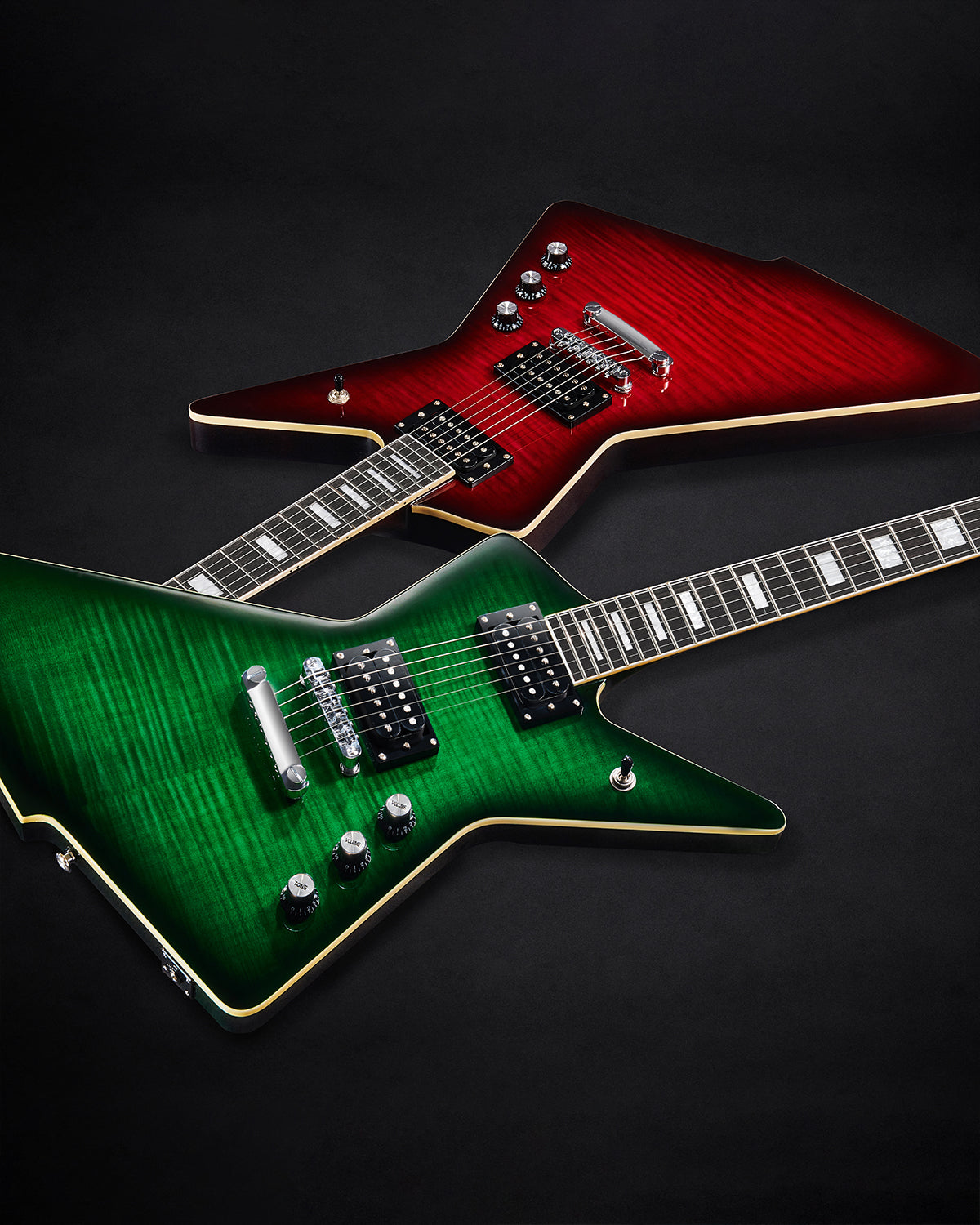 WestCreek Revenge Solid Body Electric Guitar, Heavy Metal Guitar, Right Handed, Alnico Humbucker Pickups, Rounded End Jumbo Frets, Bone nut, Rosewood Fretboard, Mahogany Body