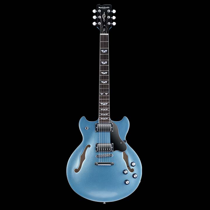 WestCreek 333 Electric Guitar with 6 String, Semi Hollow Body Jazz Electric Guitar, Humbucker Pickups, Rosewood Fretboard, Rounded End Jumbo Frets, Full size