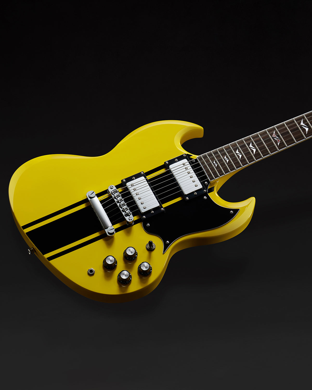 WestCreek RACER Solid Body Electric Guitar, Double Cut guitar, Rounded End Frets, Bone nut, Rosewood Fingerboard, Mahogany Body