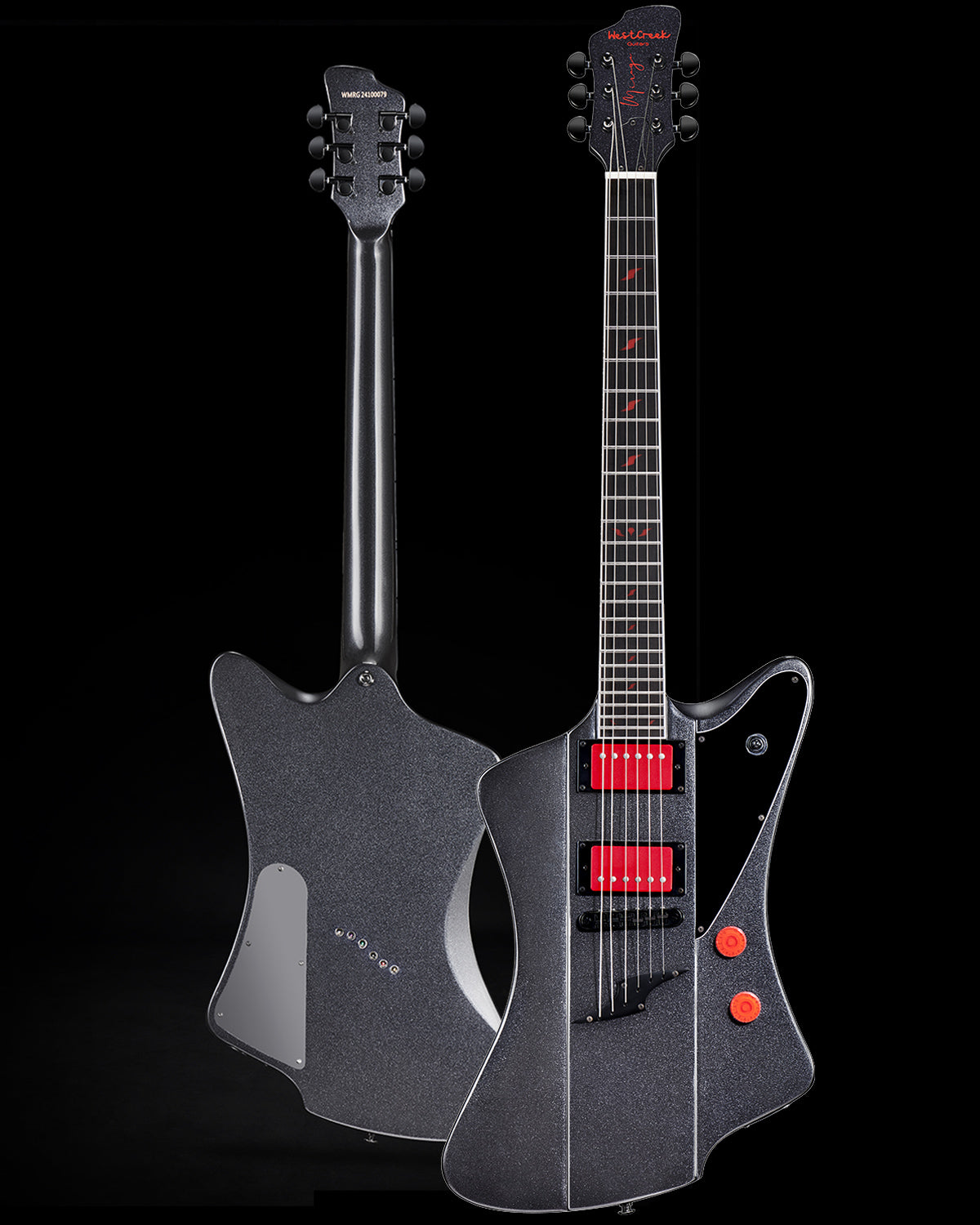 WestCreek Mirage Solid Body Electric Guitar, Mahogany Body, Maple Neck, Ebony Fretboard, Rounded End Frets, Bone Nut, 24 Frets