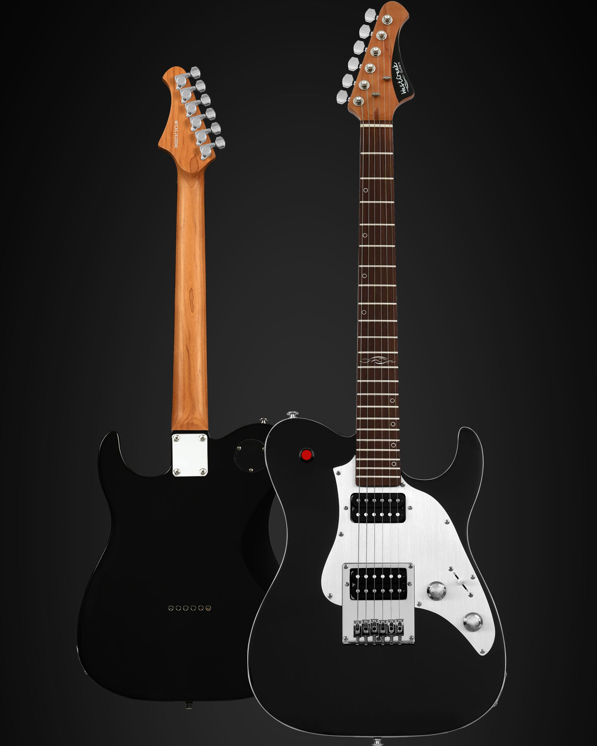 WestCreek TT-50KS Solid Body Electric Guitar, Mahogany Body, Maple Neck, Rosewood Fretboard, Rounded End Frets, Bone Nut, 22 Frets