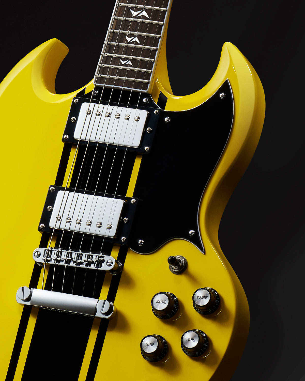 WestCreek RACER Solid Body Electric Guitar, Double Cut guitar, Rounded End Frets, Bone nut, Rosewood Fingerboard, Mahogany Body