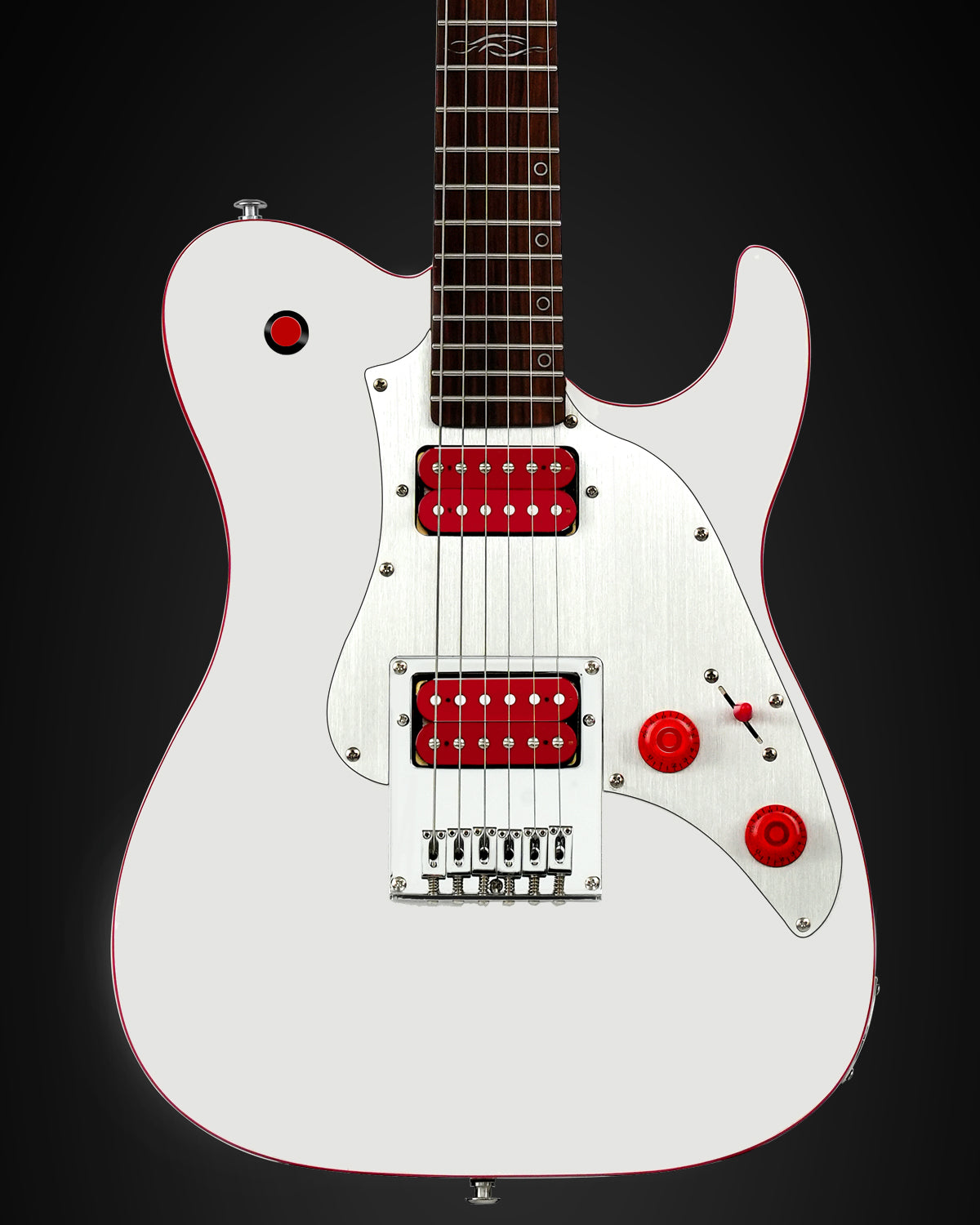 WestCreek TT-50KS Solid Body Electric Guitar, Mahogany Body, Maple Neck, Rosewood Fretboard, Rounded End Frets, Bone Nut, 22 Frets