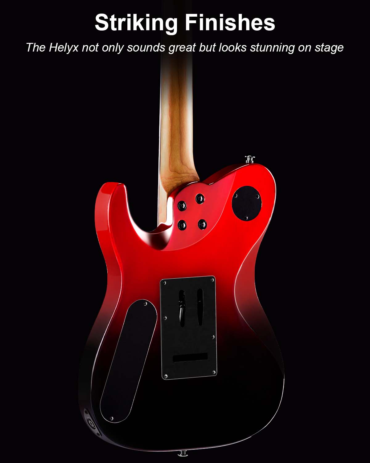 WestCreek Helyx Solid Body Electric Guitar, Mahogany Body, Maple Neck, Rosewood Fretboard, Rounded End Frets, Bone Nut, 24 Frets 