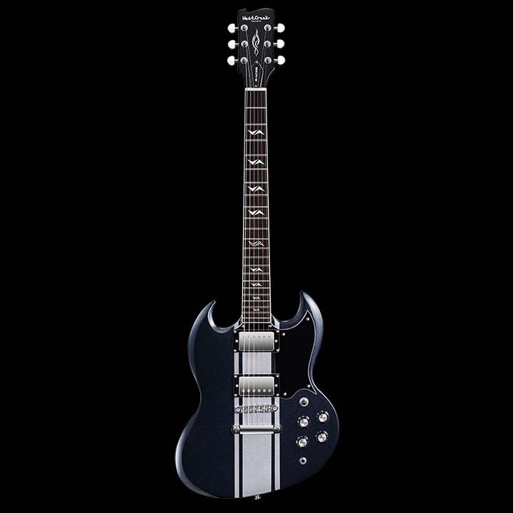 WestCreek RACER Solid Body Electric Guitar, Double Cut guitar, Rounded End Frets, Bone nut, Rosewood Fingerboard, Mahogany Body