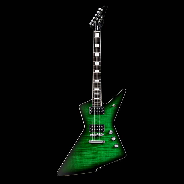 WestCreek Revenge Solid Body Electric Guitar, Heavy Metal Guitar, Right Handed, Alnico Humbucker Pickups, Rounded End Jumbo Frets, Bone nut, Rosewood Fretboard, Mahogany Body