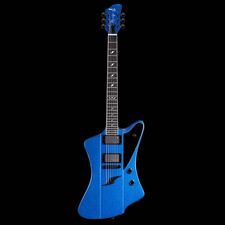 WestCreek Mirage Solid Body Electric Guitar, Mahogany Body, Maple Neck, Ebony Fretboard, Rounded End Frets, Bone Nut, 24 Frets