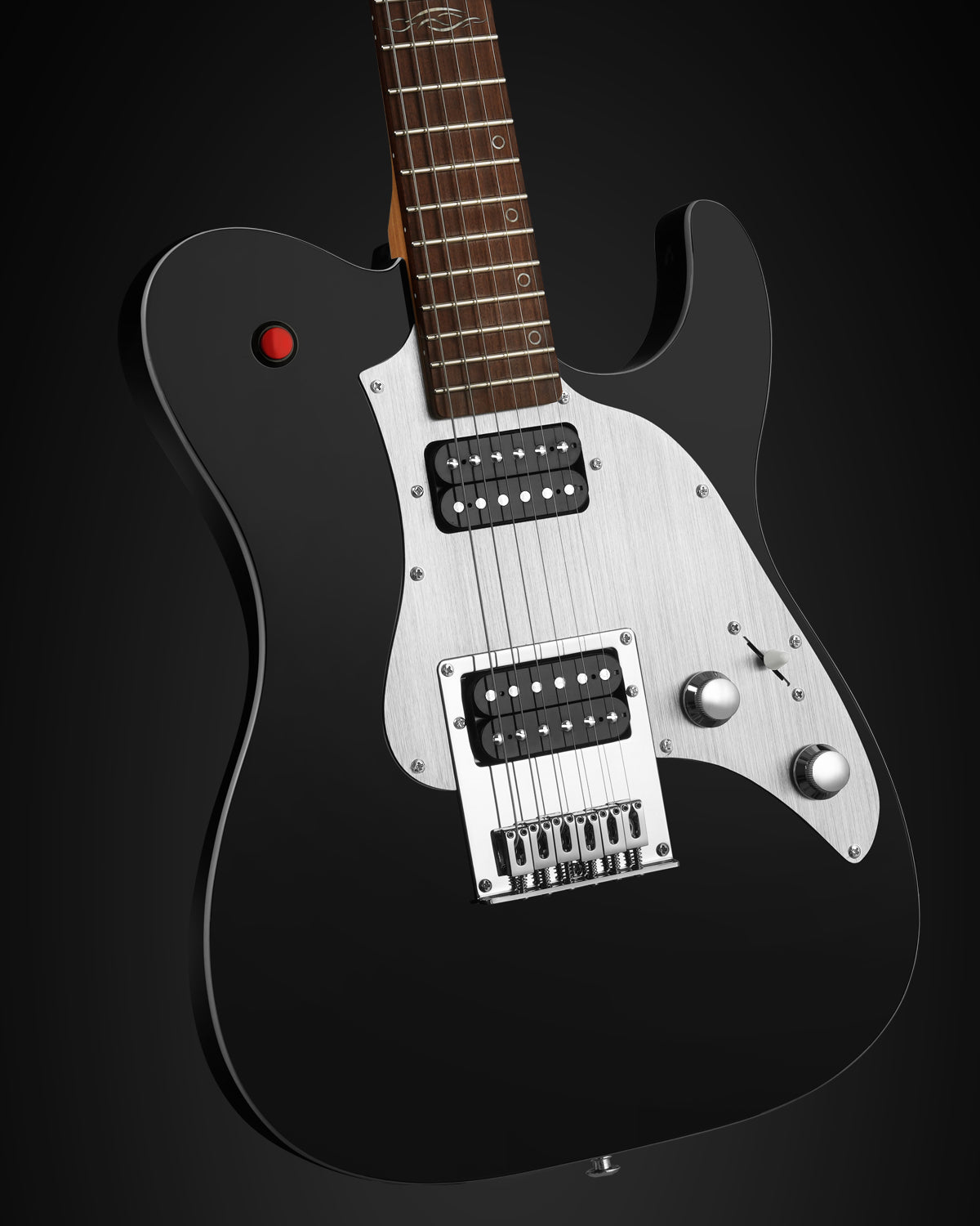 WestCreek TT-50KS Solid Body Electric Guitar, Mahogany Body, Maple Neck, Rosewood Fretboard, Rounded End Frets, Bone Nut, 22 Frets