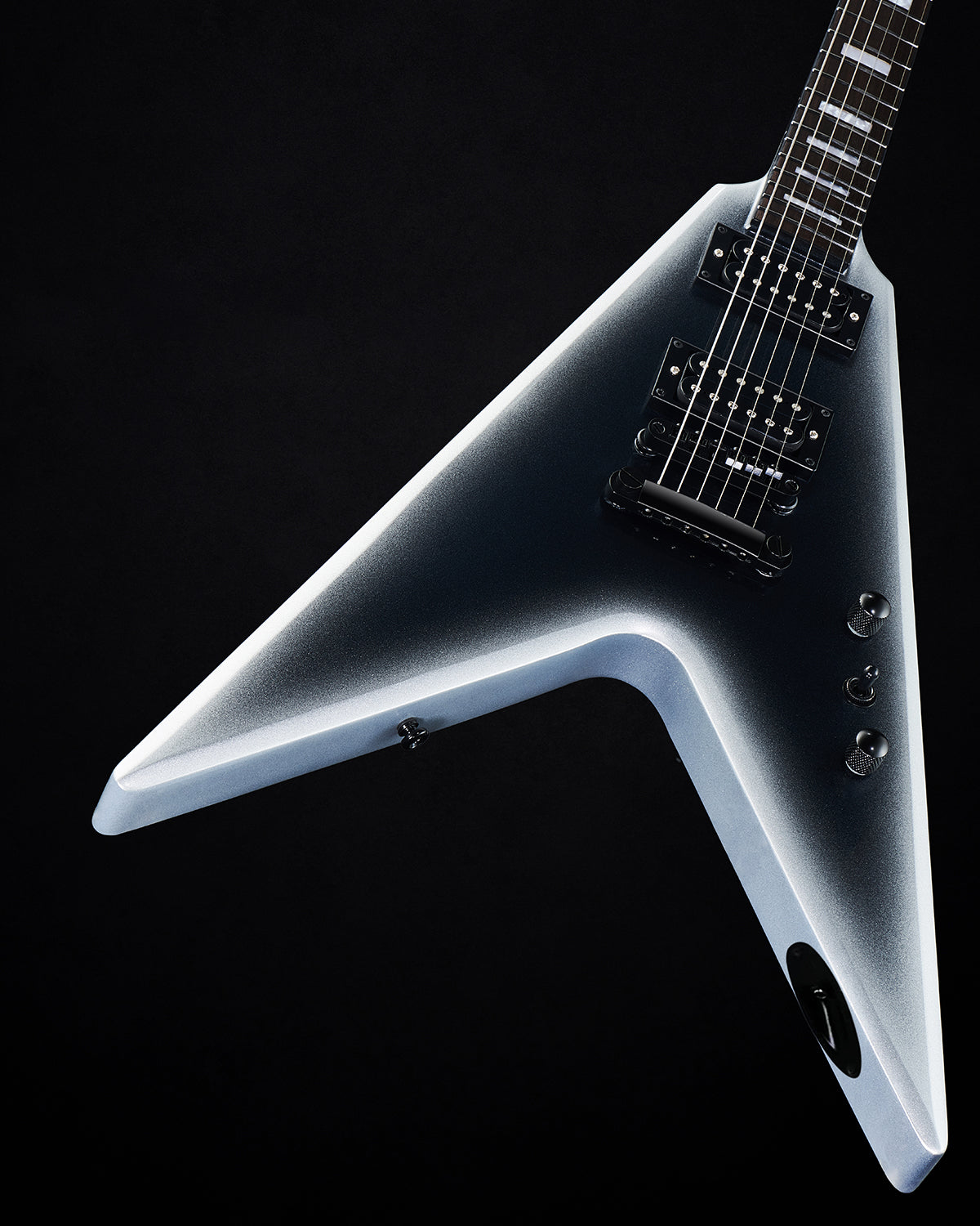 WestCreek CERBERUS Solid Body Electric Guitar, V Heavy Metal Guitar, Right Handed, Rounded End Frets, Bone Nut, Rosewood Fretboard, Mahogany Body