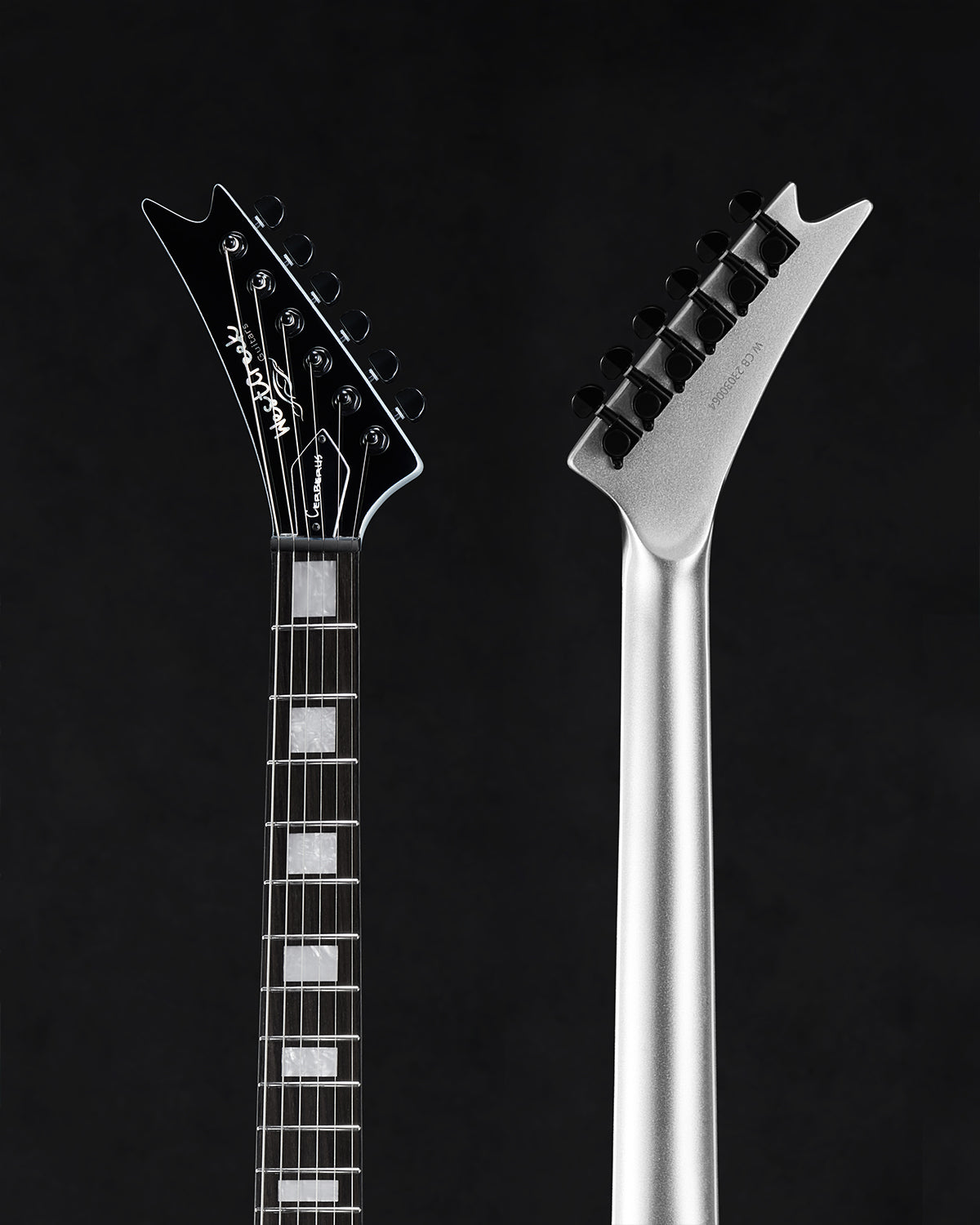 WestCreek CERBERUS Solid Body Electric Guitar, V Heavy Metal Guitar, Right Handed, Rounded End Frets, Bone Nut, Rosewood Fretboard, Mahogany Body