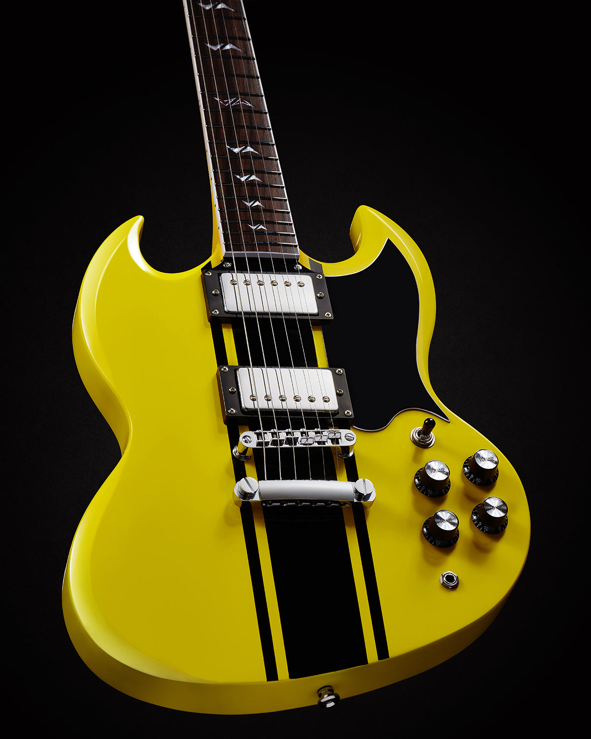 WestCreek RACER Solid Body Electric Guitar, Double Cut guitar, Rounded End Frets, Bone nut, Rosewood Fingerboard, Mahogany Body