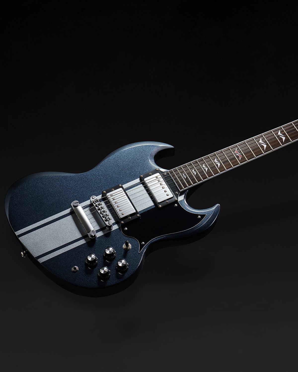 WestCreek RACER Solid Body Electric Guitar, Double Cut guitar, Rounded End Frets, Bone nut, Rosewood Fingerboard, Mahogany Body