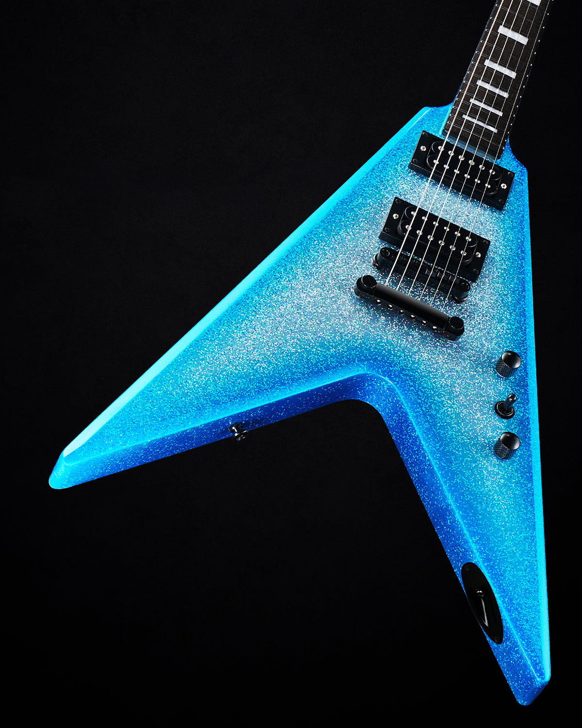WestCreek CERBERUS Solid Body Electric Guitar, V Heavy Metal Guitar, Right Handed, Rounded End Frets, Bone Nut, Rosewood Fretboard, Mahogany Body