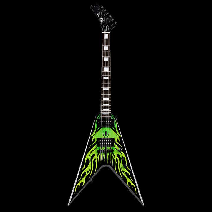 WestCreek CERBERUS Solid Body Electric Guitar, V Heavy Metal Guitar, Right Handed, Rounded End Frets, Bone Nut, Rosewood Fretboard, Mahogany Body