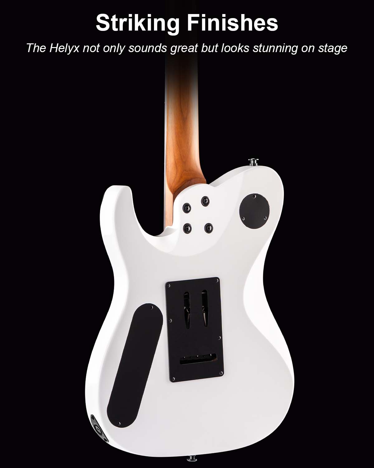 WestCreek Helyx Solid Body Electric Guitar, Mahogany Body, Maple