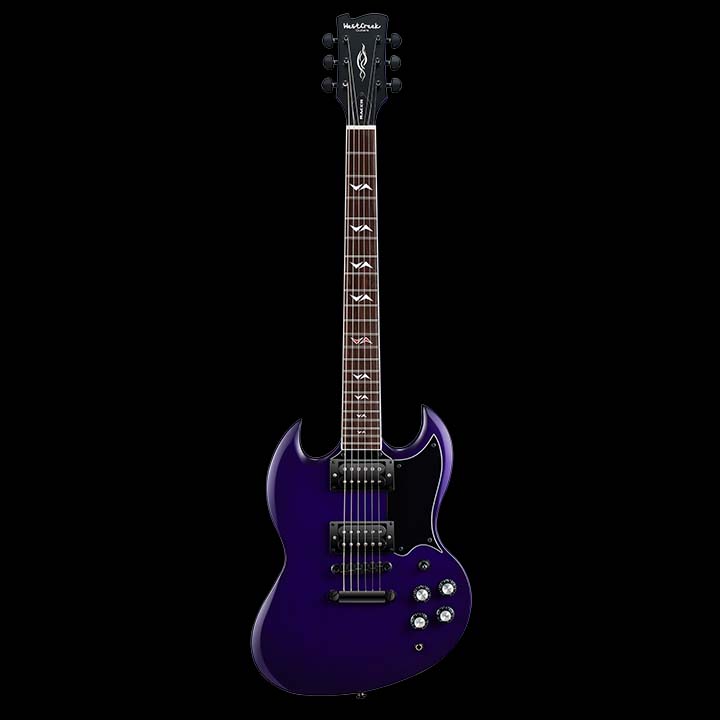 WestCreek RACER Solid Body Electric Guitar, Double Cut guitar, Rounded End Frets, Bone nut, Rosewood Fingerboard, Mahogany Body